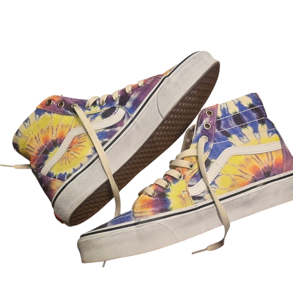 Vans Other - NEW VANS SK8-HI Tapered Skate Shoe Washed Tie Dye Canvas Sneakers Men's 10